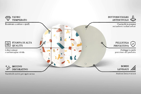 Glas Herdabdeckplatte Dekoratives Steinzeug