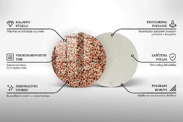 Glas Herdabdeckplatte Feinsteinzeug