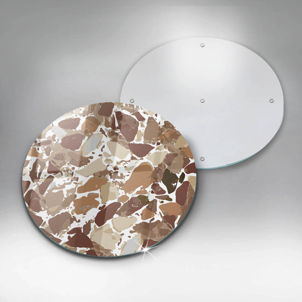 Glas Herdabdeckplatte Dekorative Beizen aus Stein