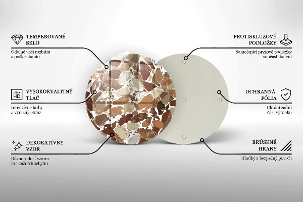 Glas Herdabdeckplatte Dekorative Beizen aus Stein