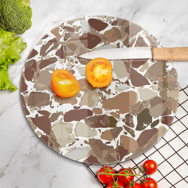 Glas Herdabdeckplatte Dekorative Beizen aus Stein