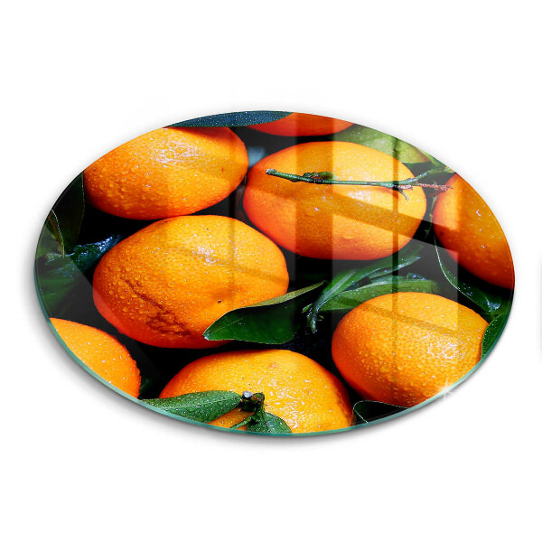 Glas Herdabdeckplatte Orangenfrucht