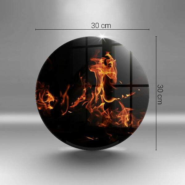 Glas Herdabdeckplatte Zünde eine lebendige Flamme an