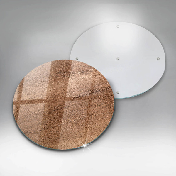 Glas Ceranfeldabdeckung Holzstruktur