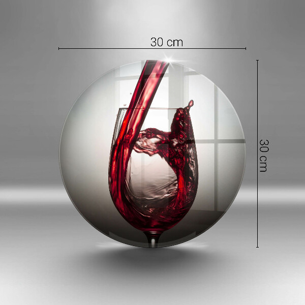 Glas Herdabdeckplatte Glas und Rotwein