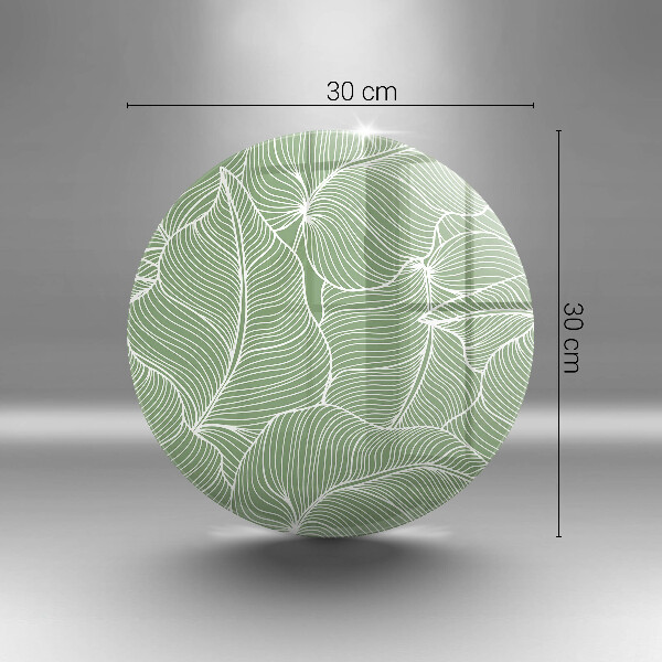 Glas Herdabdeckplatte Lineare Blätter