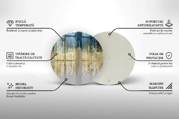 Glas Herdabdeckplatte Designer-Abstraktion