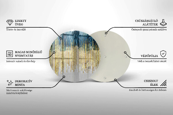 Glas Herdabdeckplatte Designer-Abstraktion