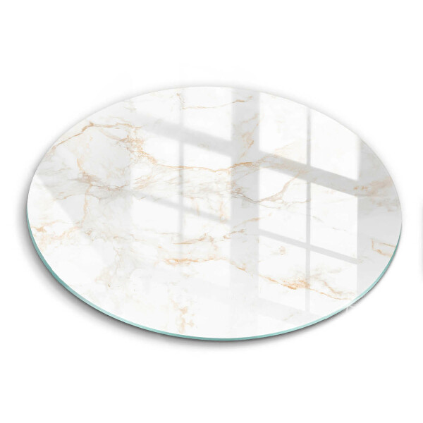 Glas Herdabdeckplatte Eleganter Marmorstein