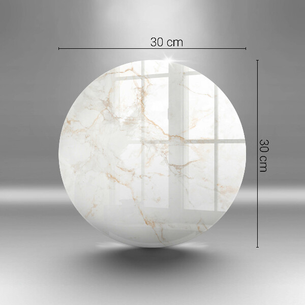 Glas Herdabdeckplatte Eleganter Marmorstein