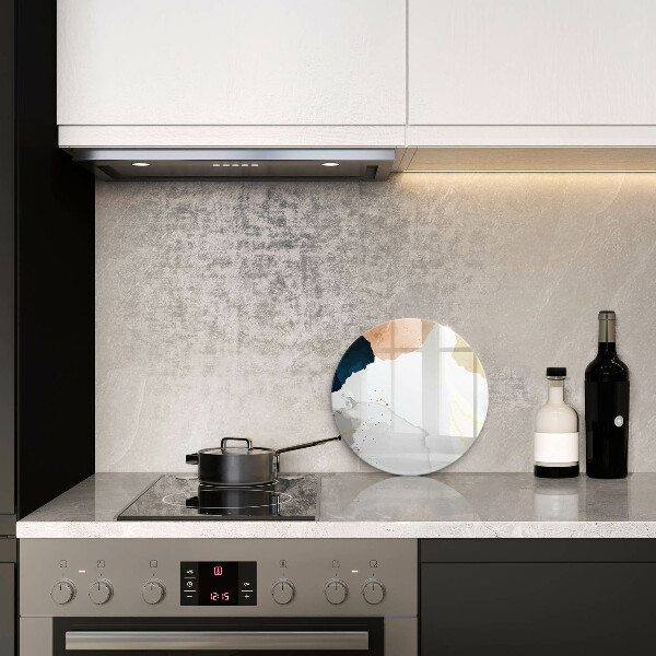 Glas Ceranfeldabdeckung Spritzschutz Abstrakte Flecken