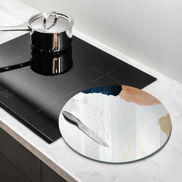 Glas Ceranfeldabdeckung Spritzschutz Abstrakte Flecken