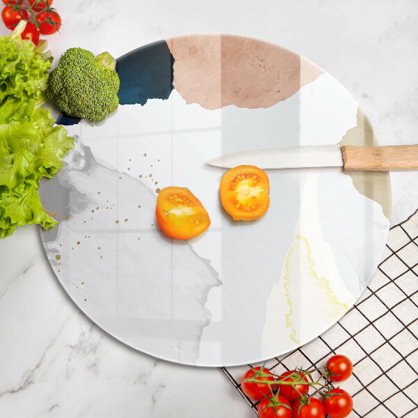 Glas Ceranfeldabdeckung Spritzschutz Abstrakte Flecken