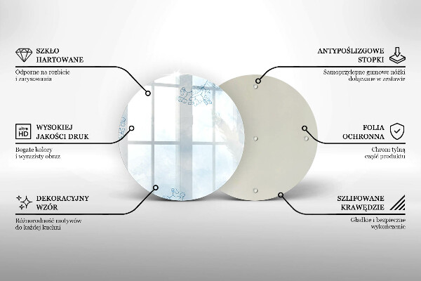 Glas Ceranfeldabdeckung Spritzschutz Zarter Hintergrund