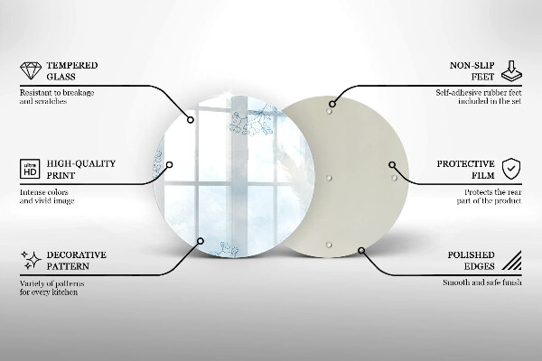 Glas Ceranfeldabdeckung Spritzschutz Zarter Hintergrund