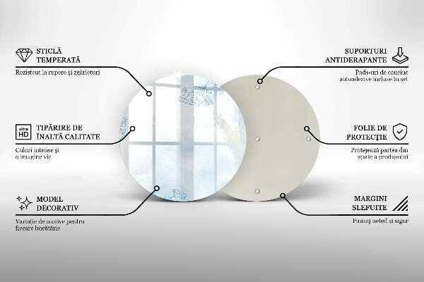 Glas Ceranfeldabdeckung Spritzschutz Zarter Hintergrund