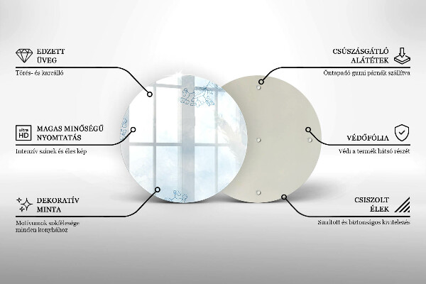 Glas Ceranfeldabdeckung Spritzschutz Zarter Hintergrund