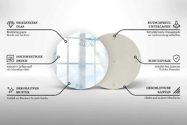 Glas Ceranfeldabdeckung Spritzschutz Zarter Hintergrund