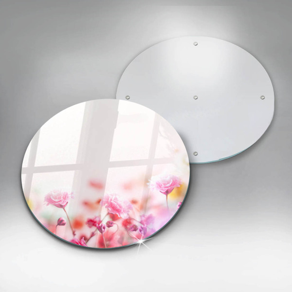 Glas Ceranfeldabdeckung Spritzschutz Blumenwiese