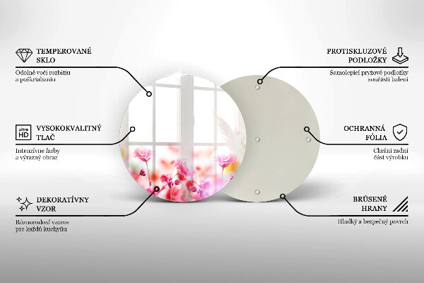 Glas Ceranfeldabdeckung Spritzschutz Blumenwiese