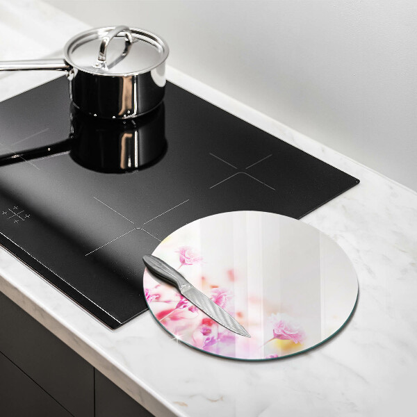 Glas Ceranfeldabdeckung Spritzschutz Blumenwiese