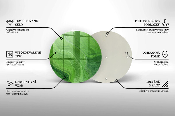 Glas Ceranfeldabdeckung Spritzschutz Abstrakte Textur