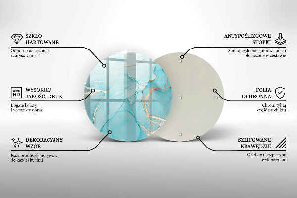 Glas Ceranfeldabdeckung Spritzschutz Steinabstraktion