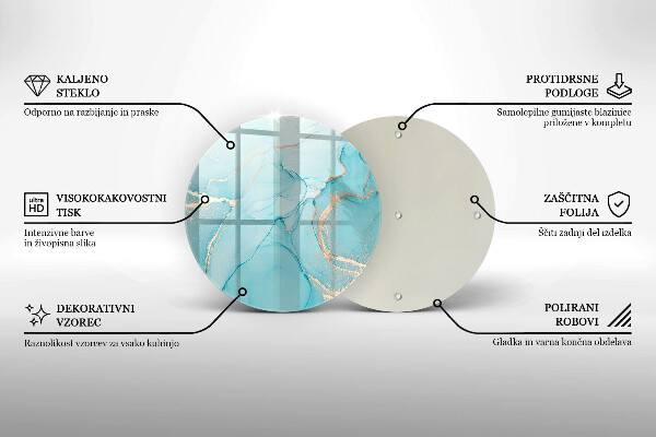 Glas Ceranfeldabdeckung Spritzschutz Steinabstraktion