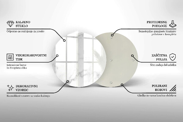 Glas Ceranfeldabdeckung Spritzschutz Moderner Marmor