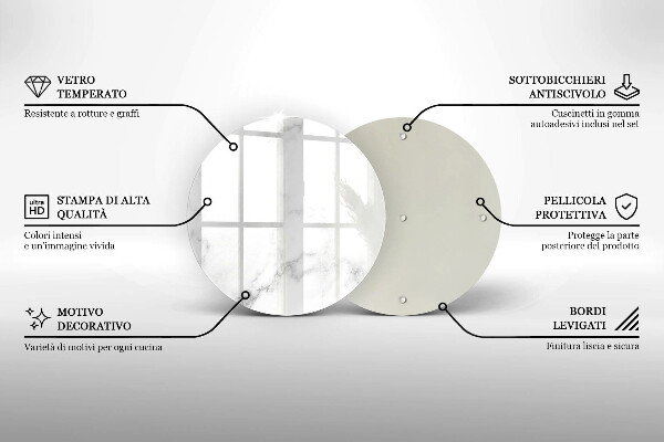 Glas Ceranfeldabdeckung Spritzschutz Moderner Marmor