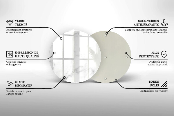 Glas Ceranfeldabdeckung Spritzschutz Moderner Marmor