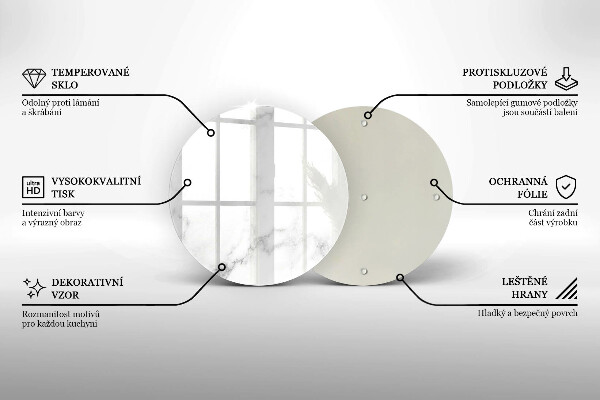 Glas Ceranfeldabdeckung Spritzschutz Moderner Marmor