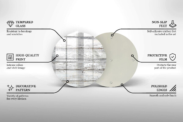 Glas Ceranfeldabdeckung Spritzschutz Helle Holzbretter