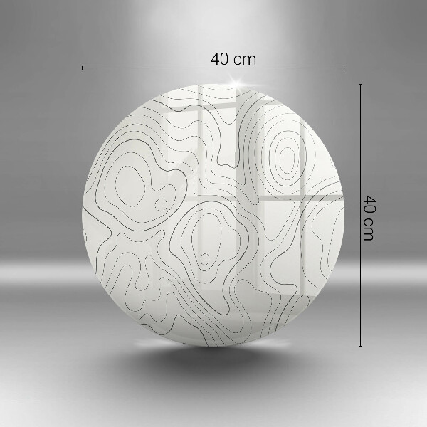 Glas Ceranfeldabdeckung Spritzschutz Linienkunstdesign