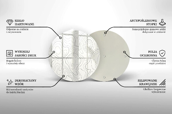 Glas Ceranfeldabdeckung Spritzschutz Linienkunstdesign