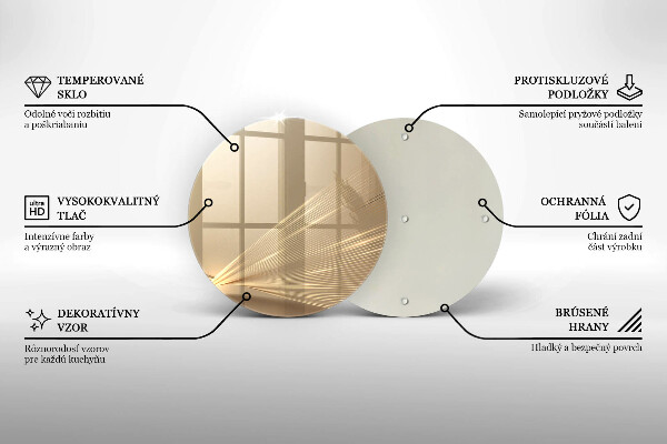Glas Ceranfeldabdeckung Spritzschutz Moderne Abstraktion