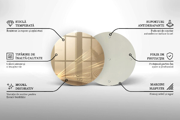 Glas Ceranfeldabdeckung Spritzschutz Moderne Abstraktion