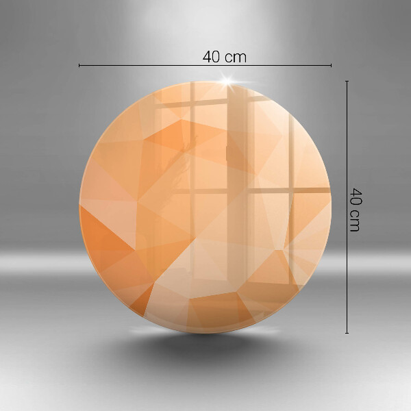 Glas Ceranfeldabdeckung Spritzschutz Geometrischer Hintergrund