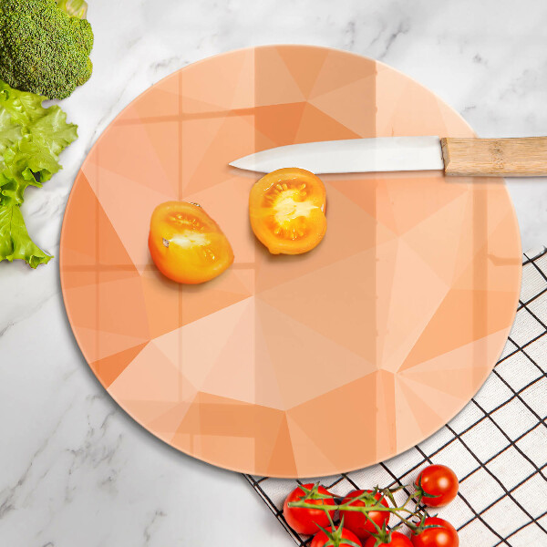 Glas Ceranfeldabdeckung Spritzschutz Geometrischer Hintergrund