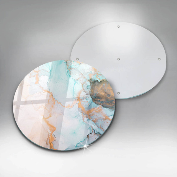 Glas Ceranfeldabdeckung Spritzschutz Marmorabstraktion