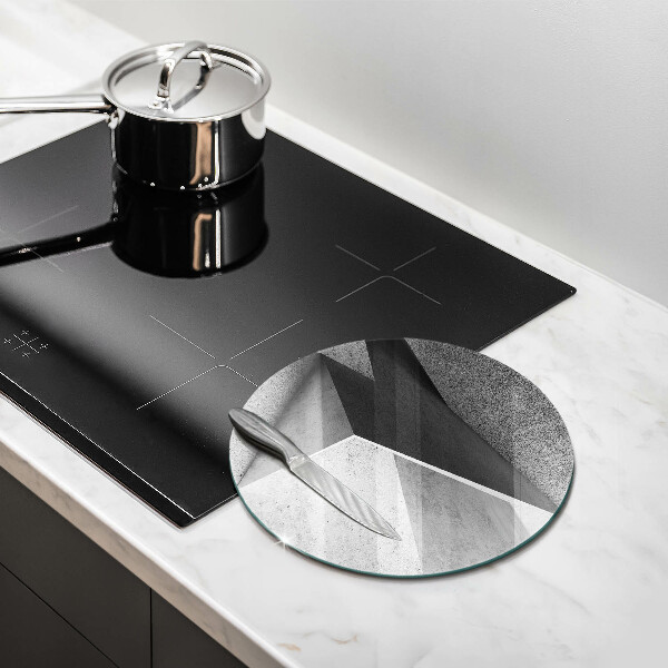 Glas Ceranfeldabdeckung Spritzschutz Konkrete Abstraktion