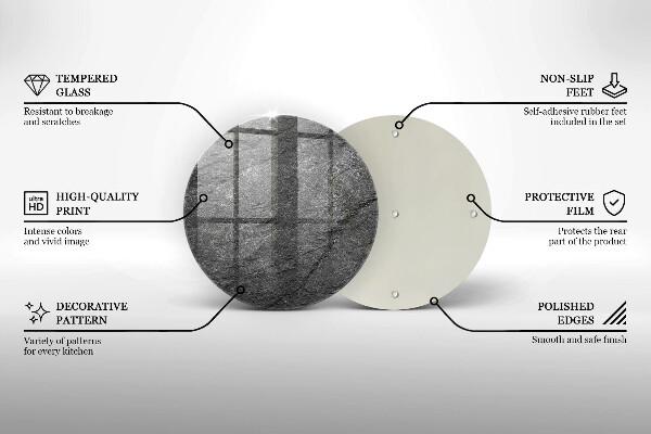 Glas Ceranfeldabdeckung Spritzschutz Steinstruktur