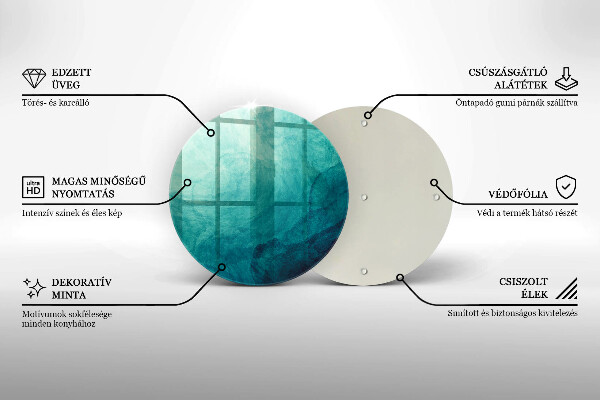 Glas Ceranfeldabdeckung Spritzschutz Abstrakter Hintergrund