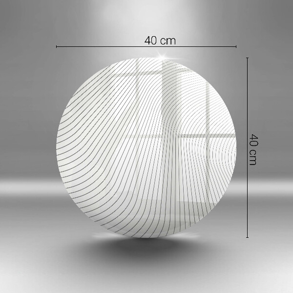 Glas Ceranfeldabdeckung Spritzschutz Modernes Linienmuster