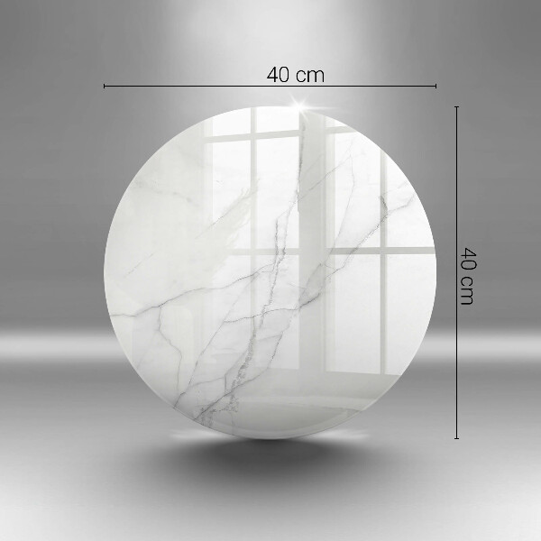Glas Ceranfeldabdeckung Spritzschutz Zarter weißer Marmor