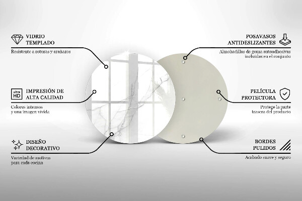 Glas Ceranfeldabdeckung Spritzschutz Zarter weißer Marmor