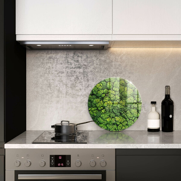 Glas Ceranfeldabdeckung Spritzschutz Naturmoospflanze