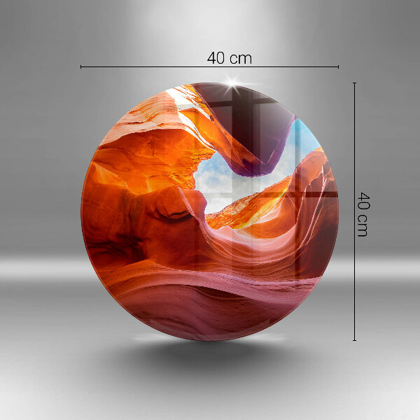 Glas Ceranfeldabdeckung Spritzschutz Canyon-Felslandschaft