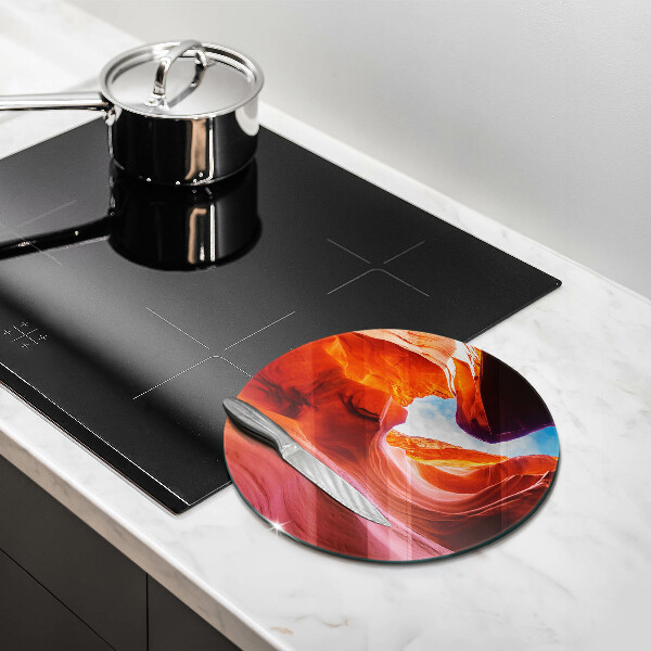 Glas Ceranfeldabdeckung Spritzschutz Canyon-Felslandschaft