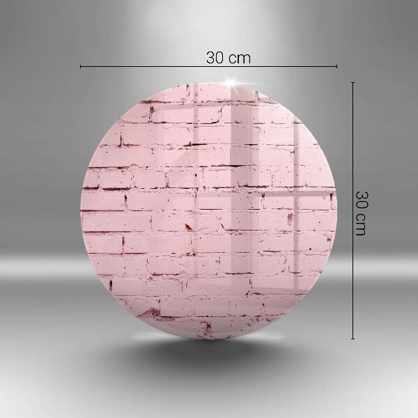 Glas Ceranfeldabdeckung Pastellfarbene Ziegelwand